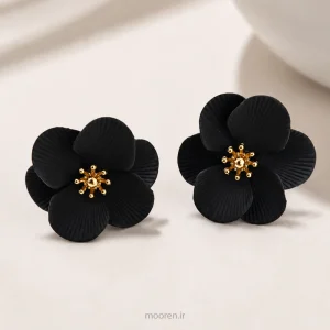 گوشواره گل مشکی