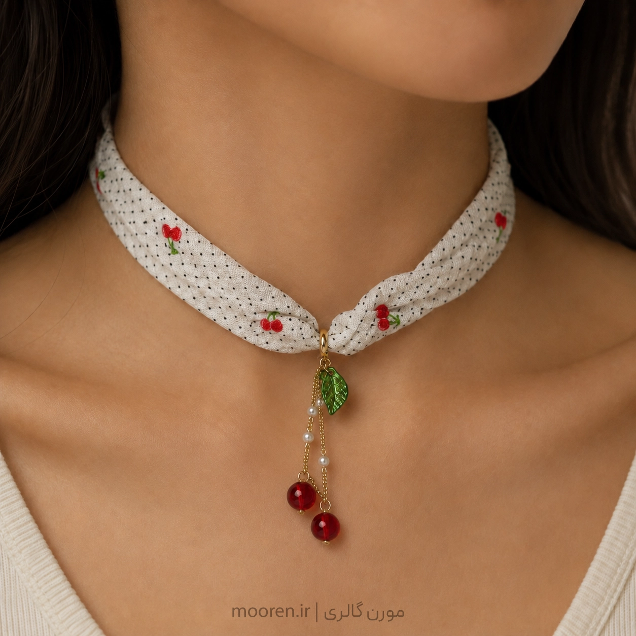گردنبند چوکر آلبالو