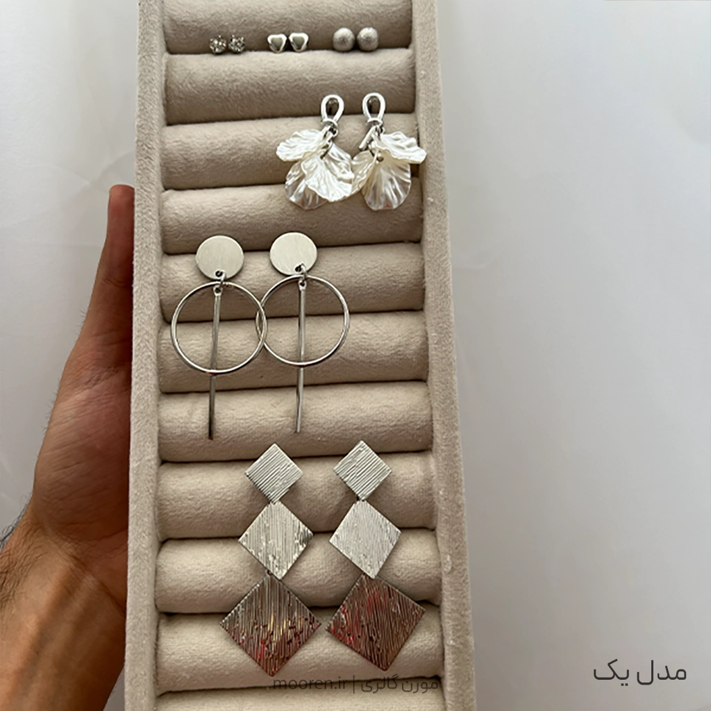 پک گوشواره استیل ۶ عددی مدل یک