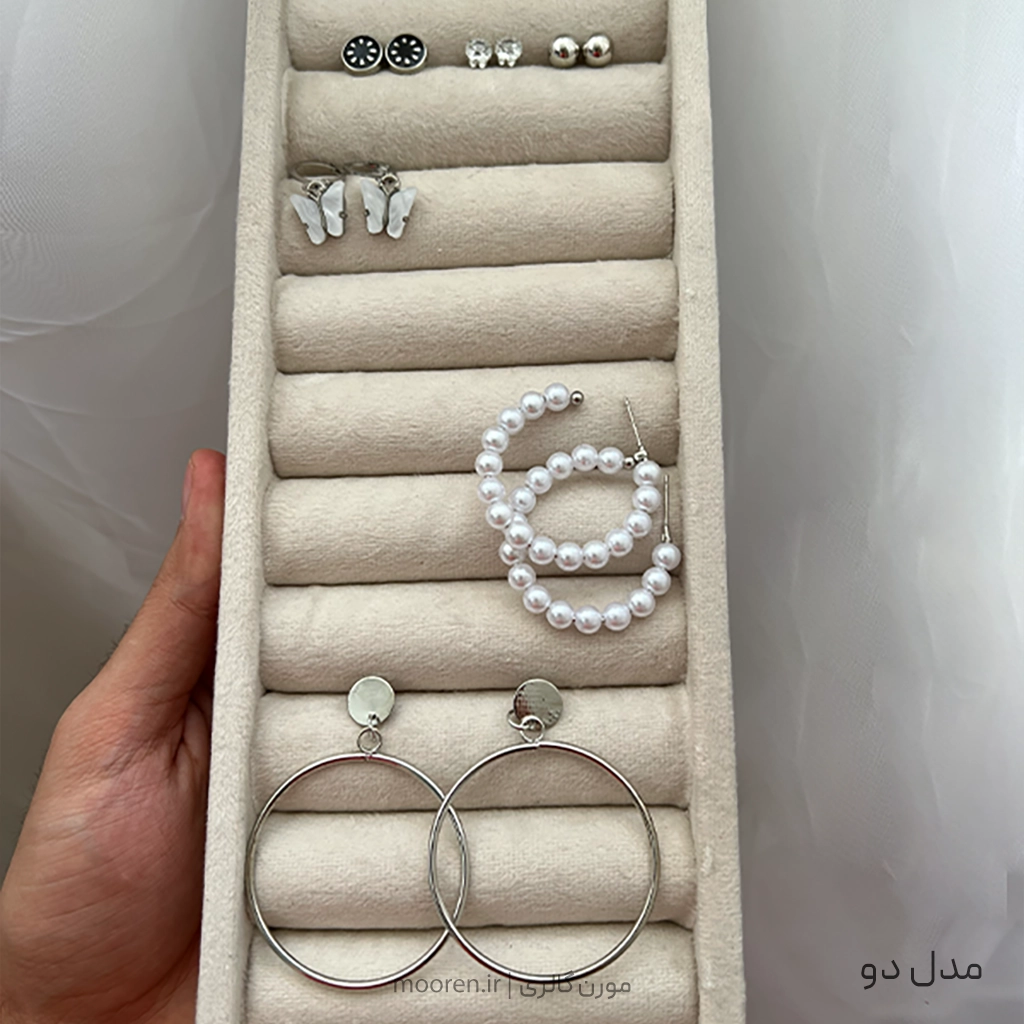 پک گوشواره استیل ۶ عددی مدل دو